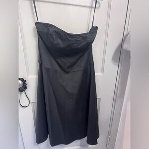 White House Black Market Classic Black Strapless Dress